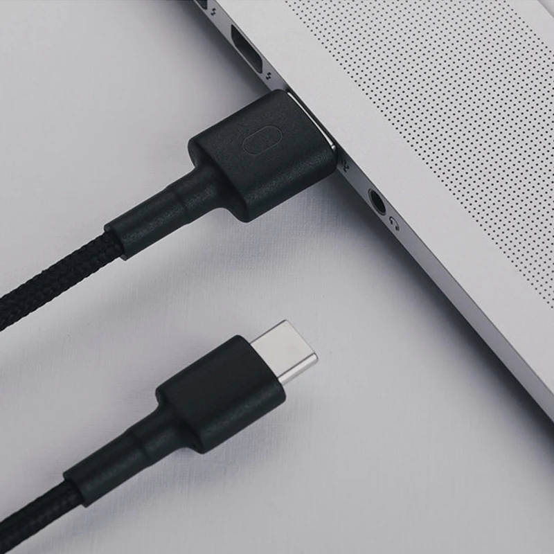 Глобальная версия Xiaomi USB-C кабель для зарядки передачи данных плетеный провод 100