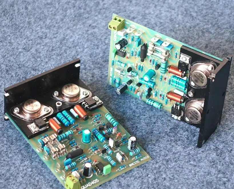 Готовый классический Клон усилителя мощности QUAD405 на MJ15024 100 Вт + HIFI AMP |