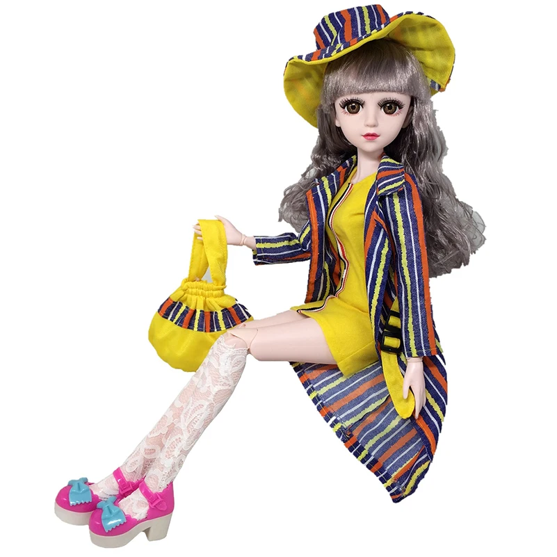 Новинка 60 см BJD куклы с одеждой 20 подвижных шарнирных голого тела модная одежда