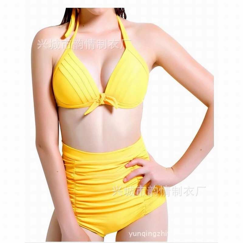 New Design Quick Dry Wearable Bikini Mature Ladies Bathing Suit Swimsuit Swimwear Elastic Lycar Contact if Size No More No. 3007 | Женская