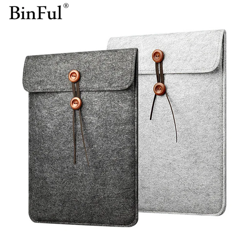 BinFul чехол для ноутбука Macbook Pro/Air/Retina 9 7 11 12 13 15 17 дюймов шерстяной фетровый