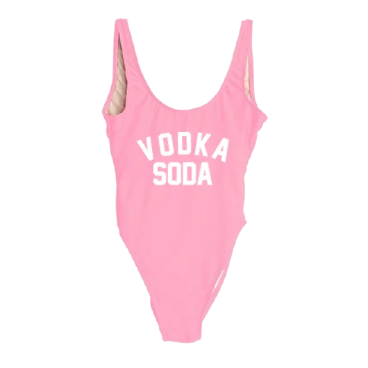 Женский купальник с высокой талией VODKA SODA монокини и низкой спинкой большой
