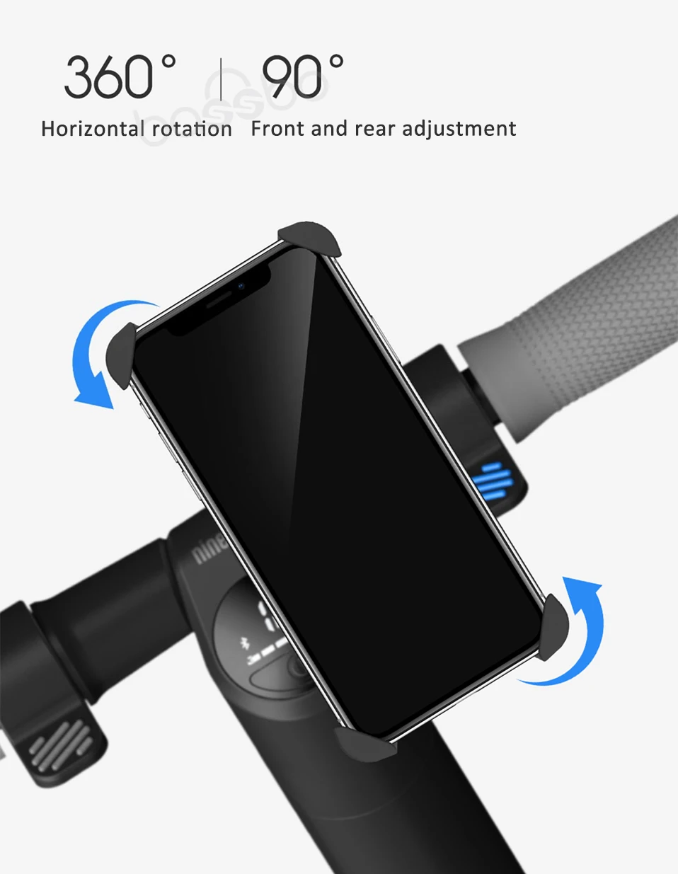 Xiaomi Segway-Ninebot руль 4,7-6," gps держатель телефона для mijia электрический скутер Ninebot мотоцикл велосипед 360 Вращение стабильный