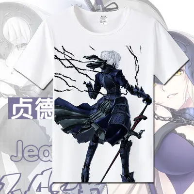 Pattern 16 Fate/Grand Order Joan of Arc, хлопковые футболки для женщин, Студенческая футболка Jeanne d'Arc, летняя одежда с круглым вырезом и коротким рукавом, футболки - Цвет: Pattern 16
