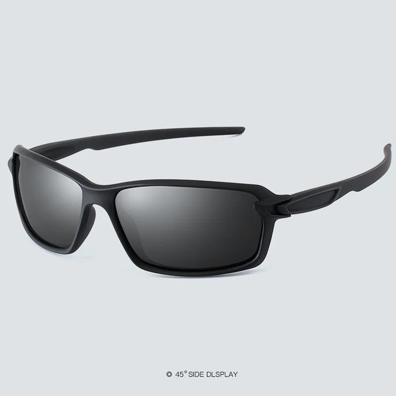 S18318 Black Поляризационные солнцезащитные очки, мужские очки для вождения, модные солнцезащитные очки для женщин, мужские спортивные очки, брендовые дизайнерские очки - Цвет линз: S18318 Black