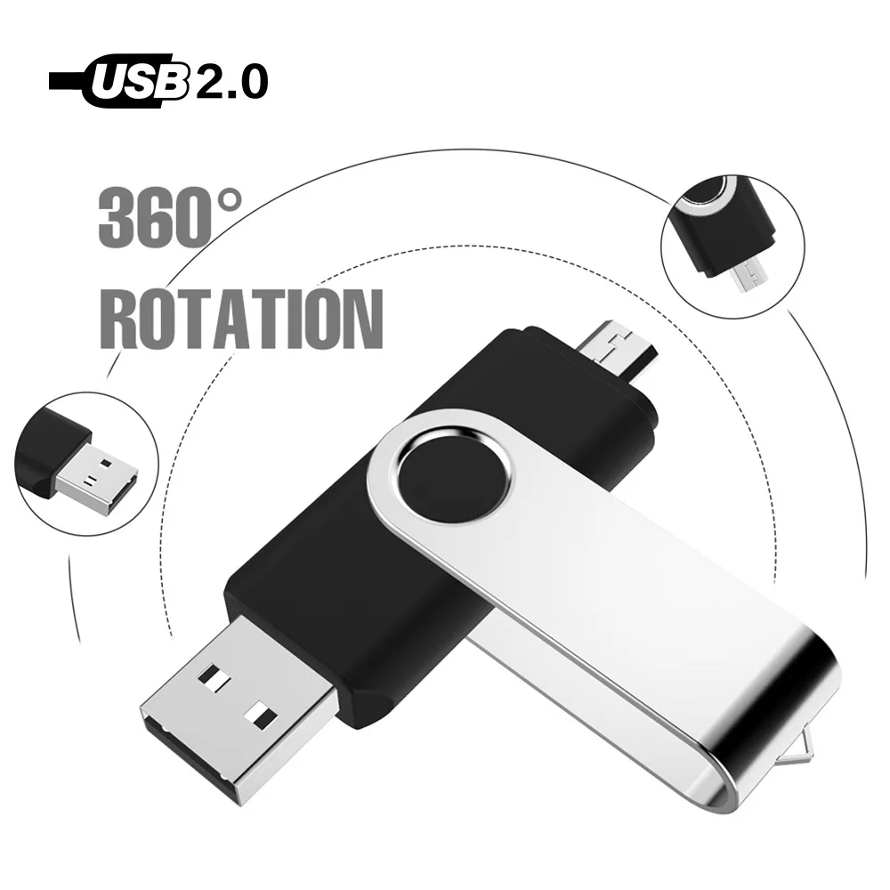 2 в 1 OTG USB флеш-накопитель 8 ГБ 16 Android флешка 32 Гб 64 128 Смартфон | Компьютеры и офис