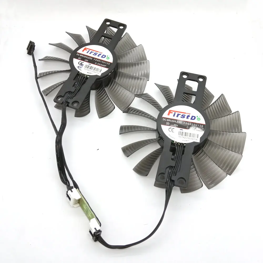 Новый оригинальный охлаждающий вентилятор для графики GAINWARD GTX1060 PHOENIX FD9015U12S DC12V 0.55A