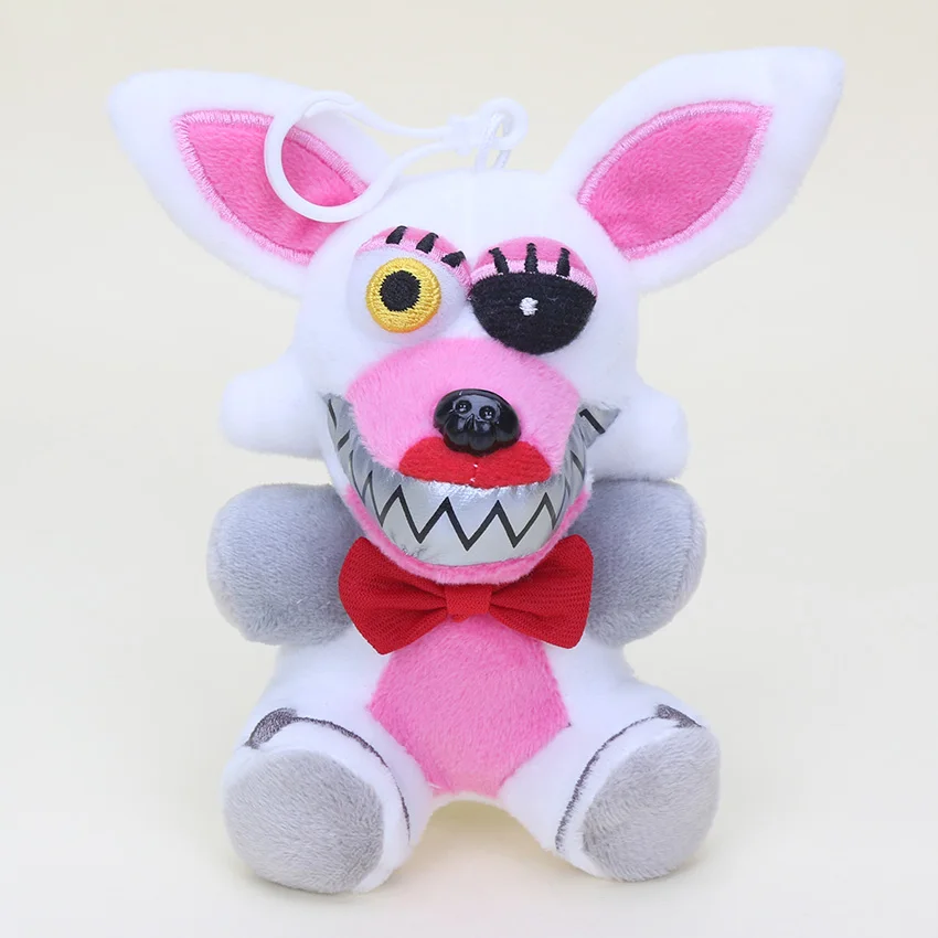 Nightmaremangle 14cm 14 см Five Nights at Freddy FNAF кошмар Фредди фазмедведь лиса медведь Бонни Mangle Chica игрушки плюшевые подвески, брелоки куклы - Цвет: Nightmaremangle 14cm