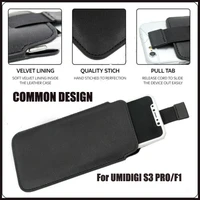 casteel pu leather case for umi umidigi s3 pro f1 pull tab sleeve pouch bag case cover