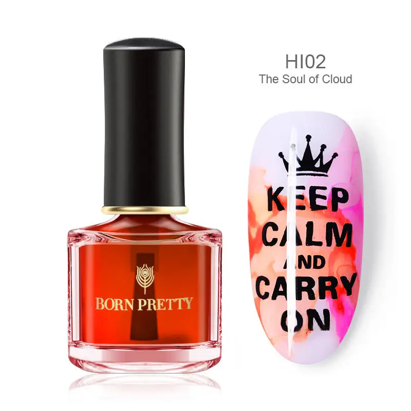 BP-HI02 BORN PRETTY Nail Art Цветущий лак для ногтей цветок лак для ногтей Живопись лак Декоративный Лак для ногтей DIY дизайн Lak Na Nehty 6 мл - Цвет: BP-HI02