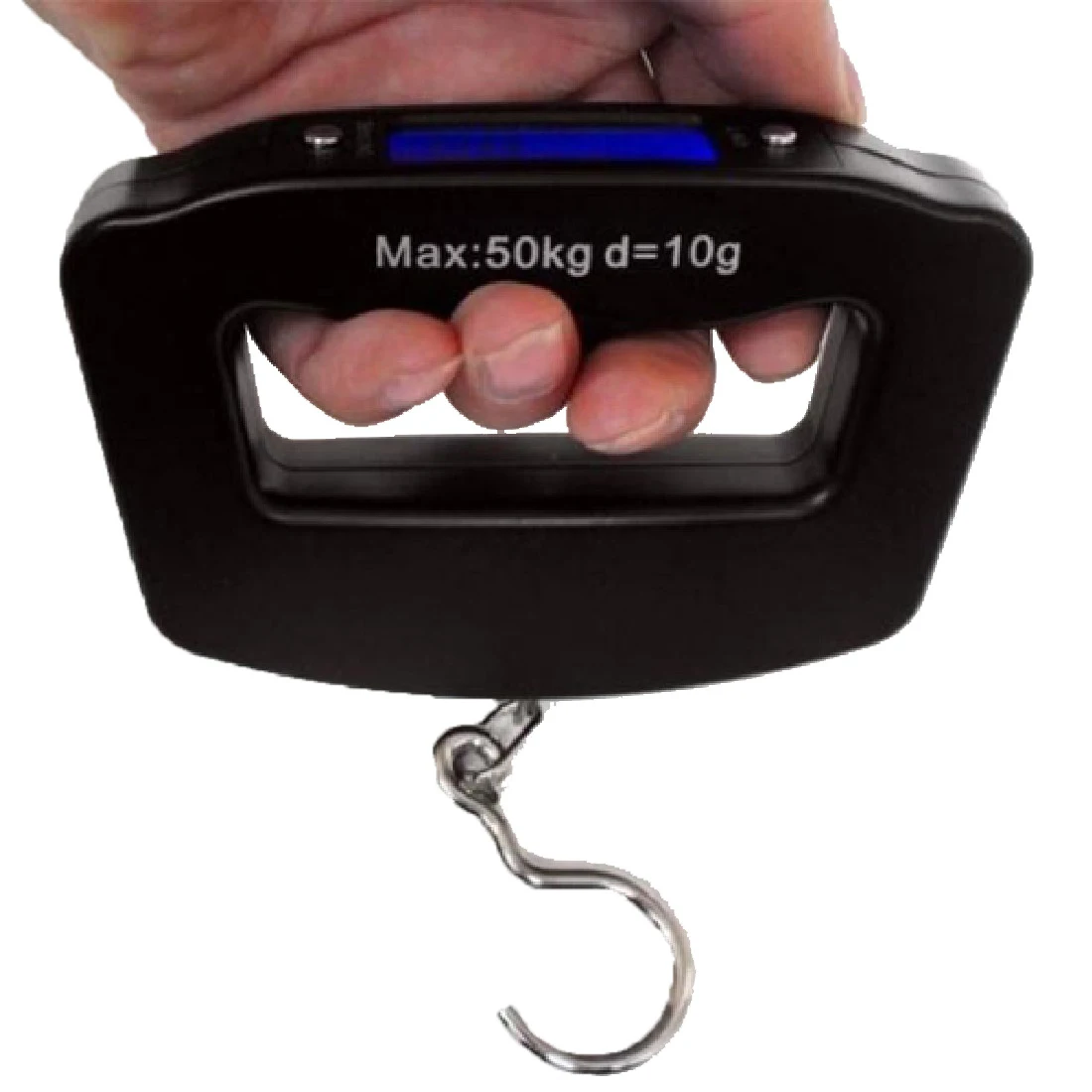 Портативный Мини цифровой ручной 50кг * 10g рыболовного крючка подвесные весы