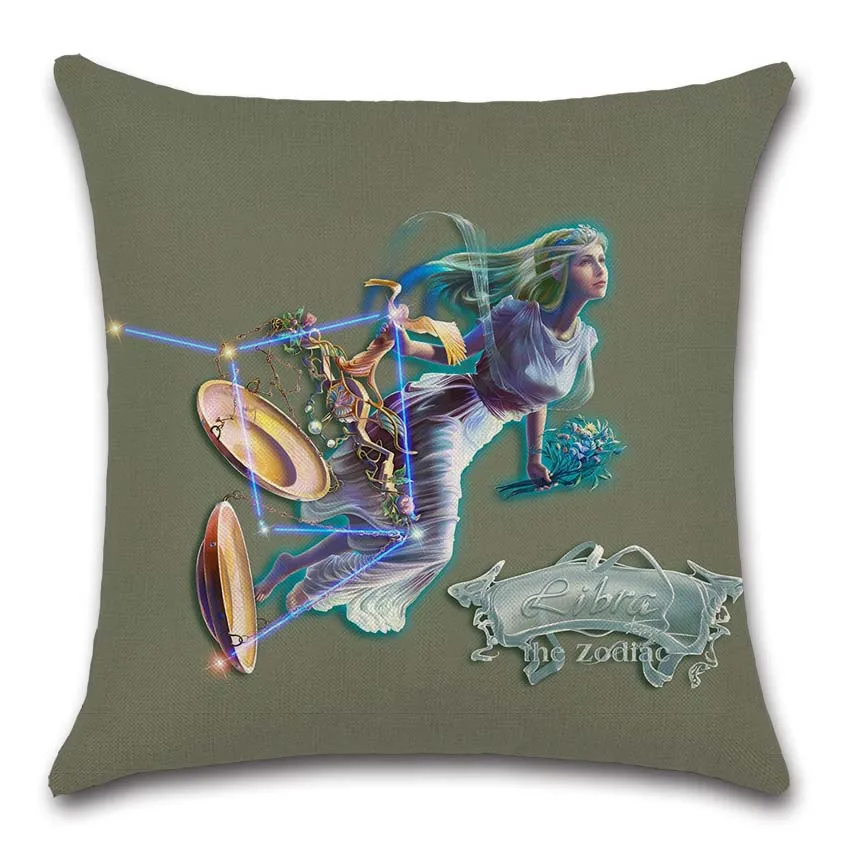 Знаки Зодиак Лев Овен наволочка для телец украшение дома дивана подушка кресла