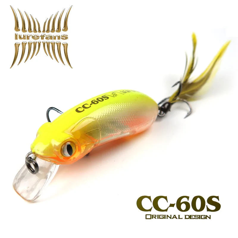 Рыболовная приманка CC60S 1 шт. Высококачественная пластиковая для рыбалки 60 мм/9 6 г