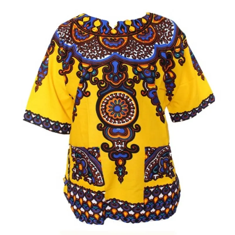 Mr Hunkle Топ Dashiki рубашка для женщин в винтажном стиле футболка с традиционным