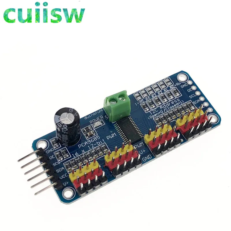 5 шт. 16 канальный видеорегистратор 12 битная ШИМ/Servo Driver I2C интерфейс PCA9685 модуль для