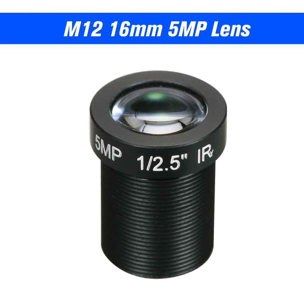 5 0 мегапикселей Мп 16 мм M12 CCTV Camera Lens объектив ip-камера F2.0 Fixed Iris * P0.5 1/2.5 &quotформат