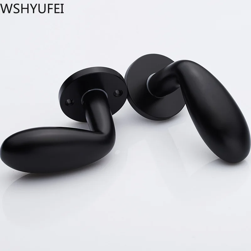 1 шт. высококачественные алюминиевые дверные замки для дома элегантные черные