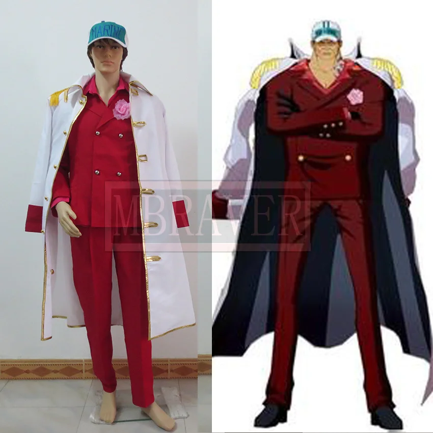 Japan Anime One Piece Sakasky Sakazuki Cosplay Costume Whole Set | Costumes