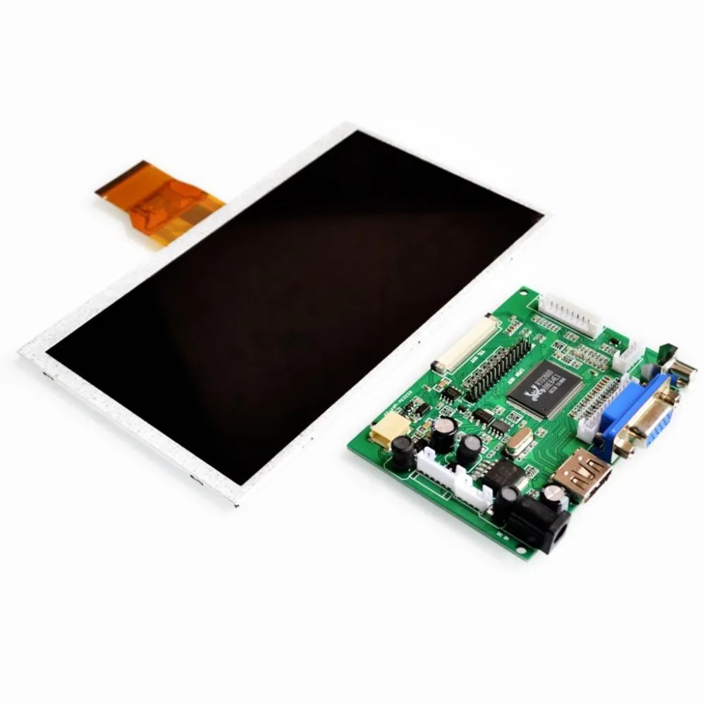 

7-дюймовый ЖК-экран Raspberry Pi 3 TN с HDMI VGA AV, модуль дисплея для Pcduino, Banana Pi 800x480