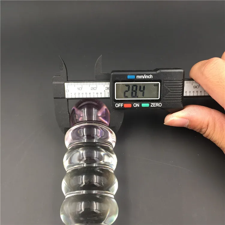 2 шт./лот вибратор и бусины стеклянный Хрустальный фаллоимитатор пенис Анальная