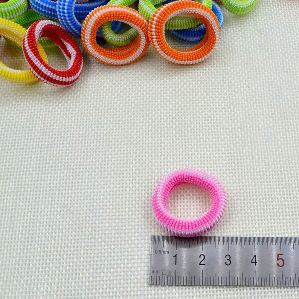 

80 pcs/set Girl Hair Band Tie Ropes Ring Candy Color Elastic Hairband Ponytail Holder women female rubber hair braider