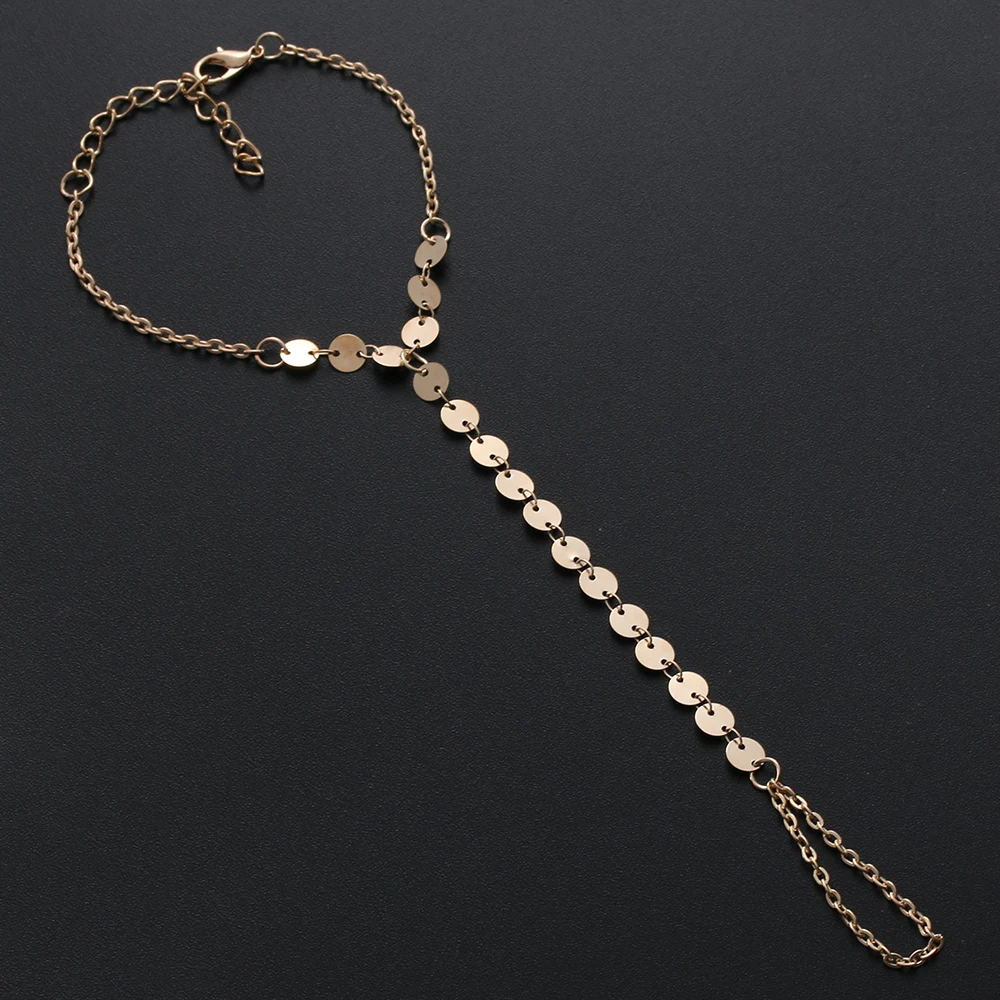 1 шт. Модный женский браслет из блесток ручной работы европейский стиль золотой