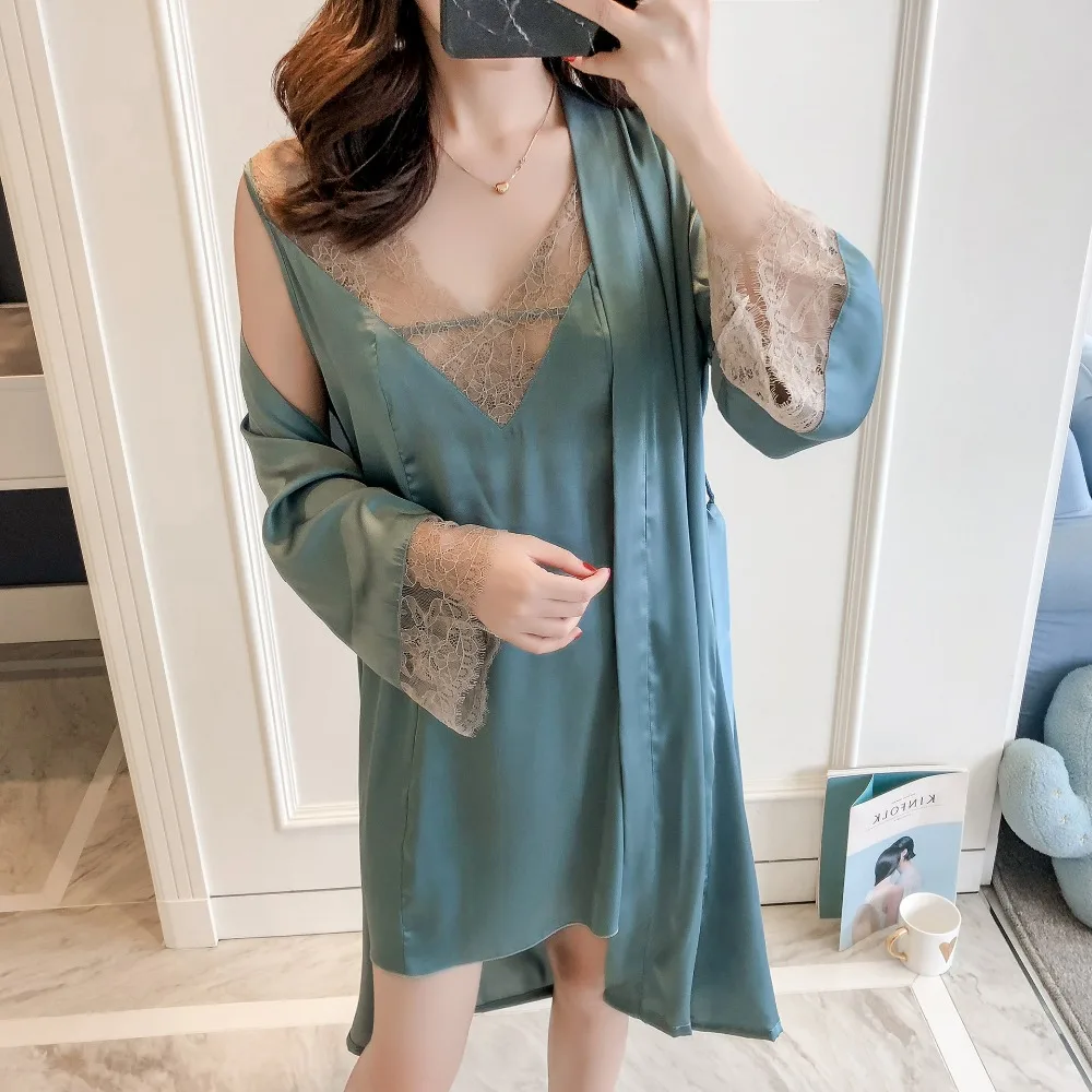 Женский стиль комплект из 2 предметов пижама с длинным рукавом весна-осень