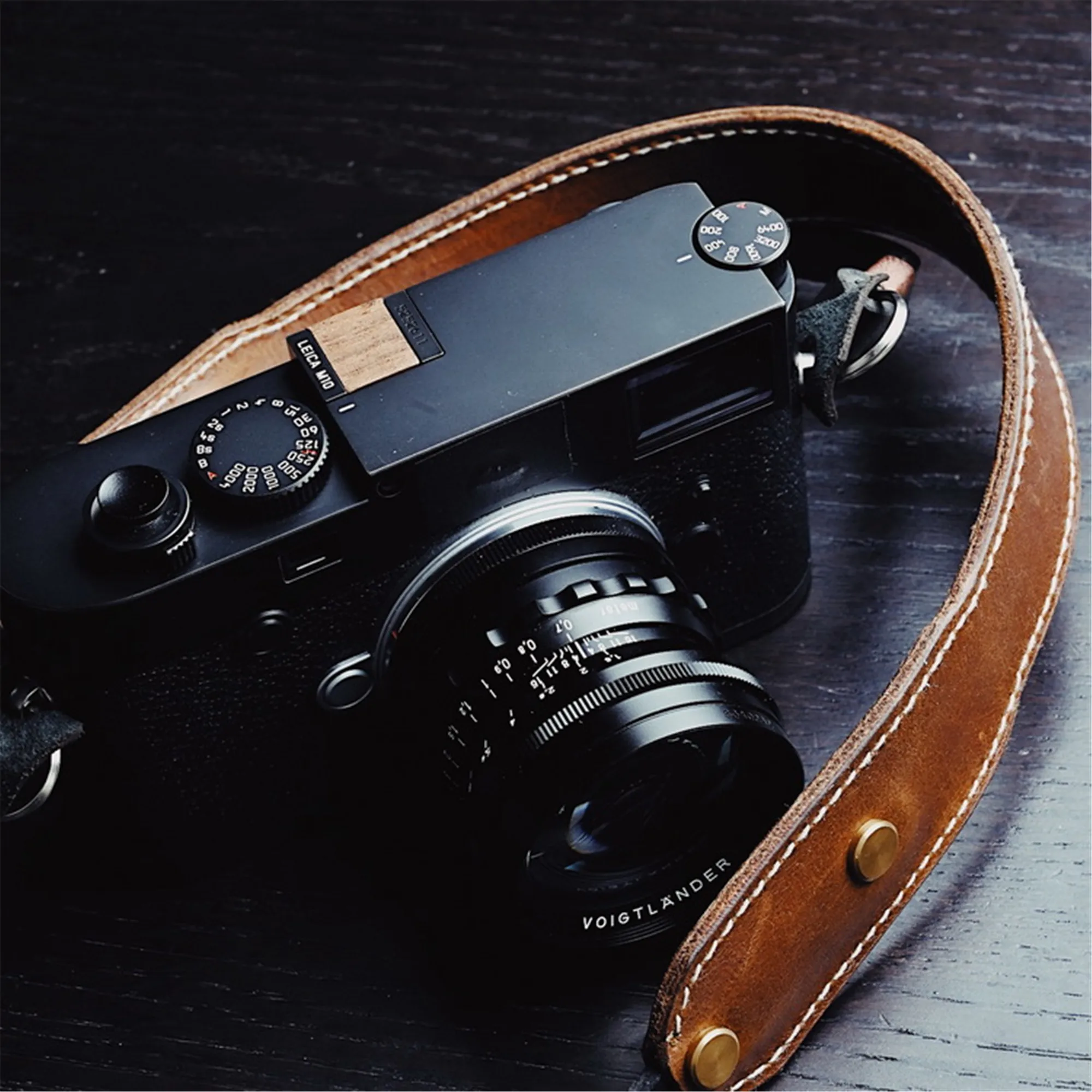 Винтажный ремень на ремне из натуральной кожи коричневый для камеры Leica Fuji|Ремни