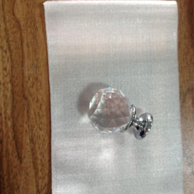 10 шт. K9 прозрачного хрусталя круглая ручка Мебель ручки Кухня Стекло шкафов с