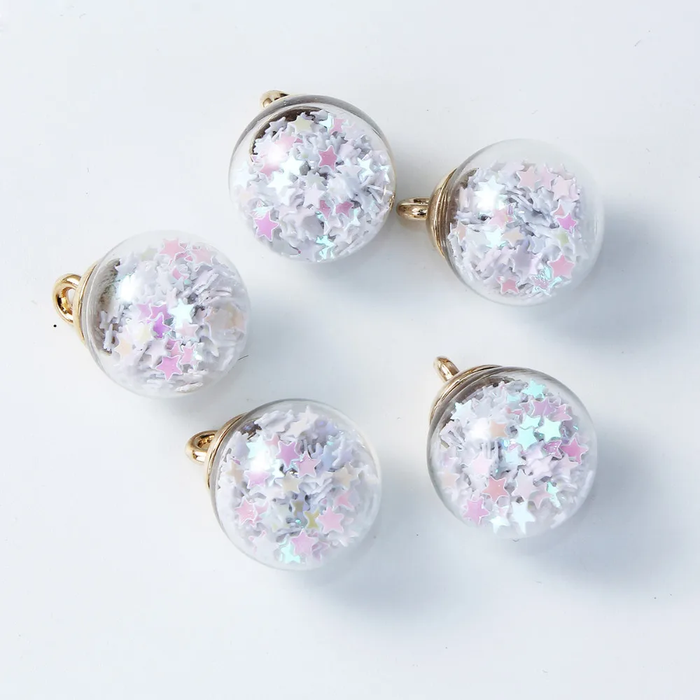 DoreenBeads DIY Подвеска стеклянные бусины подвеска бутылка Звезда Пентаграмма розовый