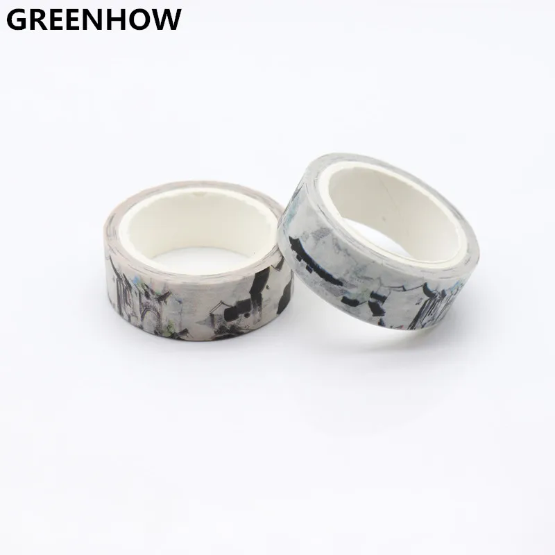 GREENHOW лента для скрапбукинга 1 5 см * 7 м клейкая 8055 | Канцтовары офиса и дома