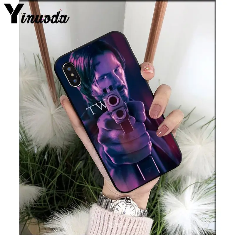 Yinuoda John Wick Black Soft Shell Phone Cover for Apple iPhone 8 7 6 6S Plus X XS MAX 5 5S SE XR Mobile Cases | Мобильные телефоны