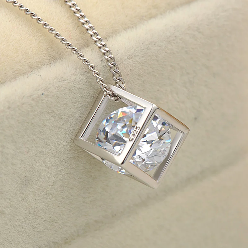 Heezen изысканный и компактный куб кулон ожерелье полый дизайн Sieraden Maken для женщин