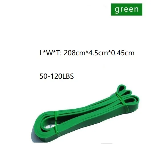 Green band 50-120LBS Кроссфит костюм латексные ленты тренировочные петли сопротивление Растяжка упражнения тренировочные ленты набор эластичный веревка упражнения - Цвет: Green band