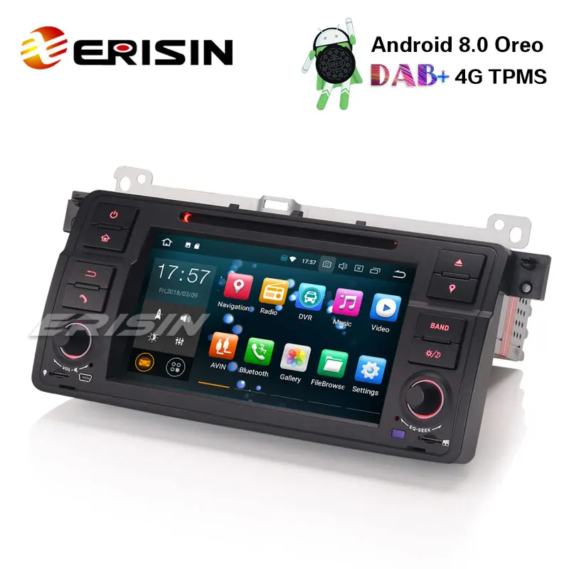 Erisin ES7862B 7 &quotAndroid 8 0 автомобиля gps навигации Системы DAB + 4G Радио DVD плеер для BMW E46 Rover