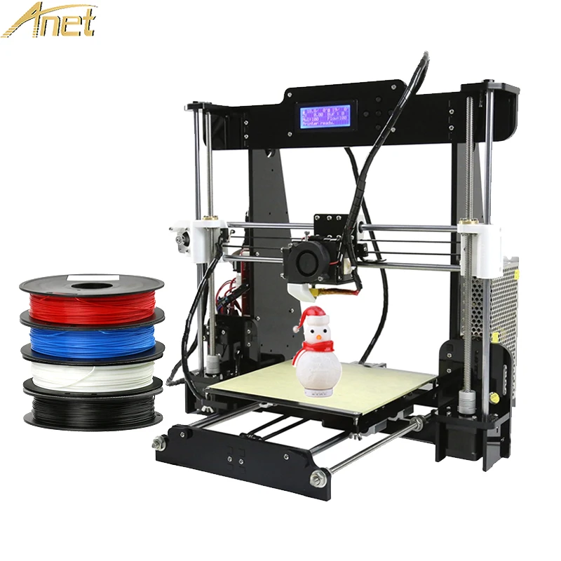 Anet A6 A8 3d Принтер Комплект Высокая точность Reprap prusa i3 принтер DIY Impresora drucker с PLA нитью