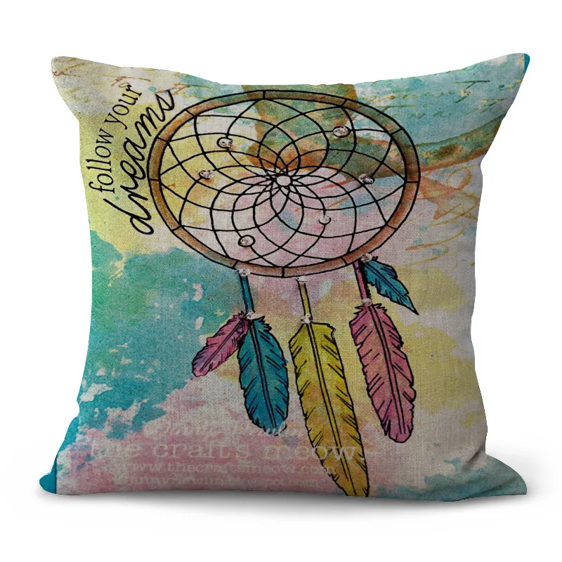 Наволочка Ловец снов хлопково-Льняная креативная Подушка Мягкая для дома | Дом и