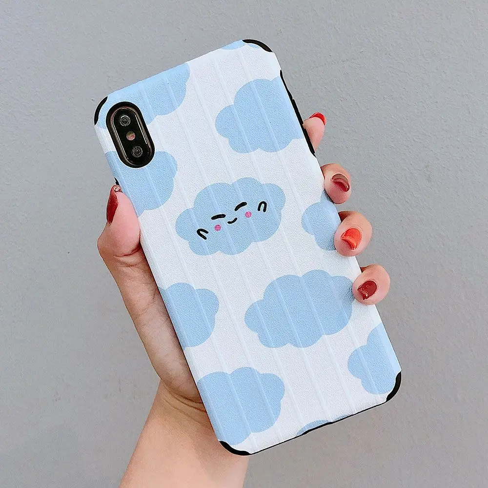KISSCASE Cute Clouds Shockproof Phone Case For iPhone XR 6 6s 7 8 Soft Plus XS MAX X Cover Fundas Capa |