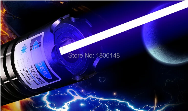 

High Power Military 450nm 100000m 100w Blue Laser Pointer Flashlight Light Burning match/dry wood/black/Burn cigarettes Hunting