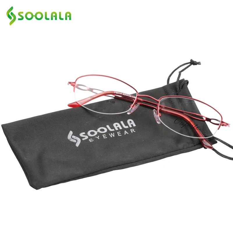 SOOLALA, полуоправы, очки для чтения, женские, мужские, для чтения, очки, сплав, оправа,, новинка, дешевые очки для чтения+ 1,75 2,25, чехол