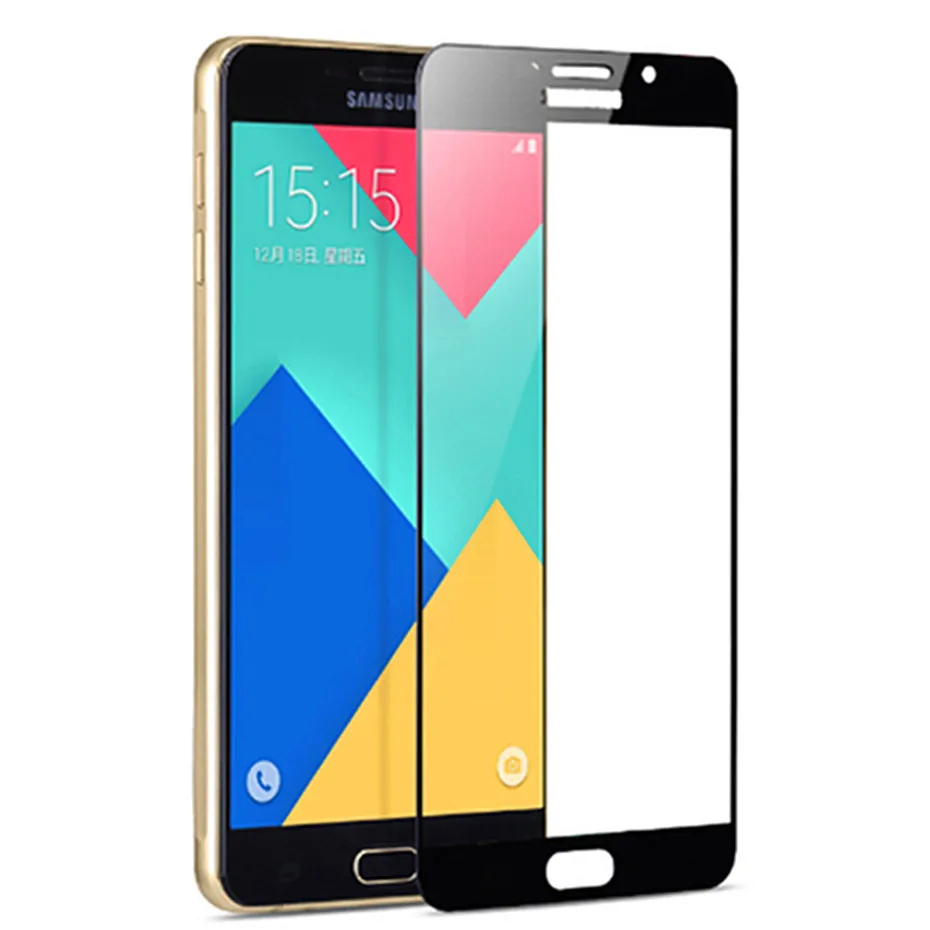 Полное покрытие Защитное стекло для Samsung Galaxy A3 A5 A7 J3 J5 J7 2016 2017 J330 J530 J730 Защитная