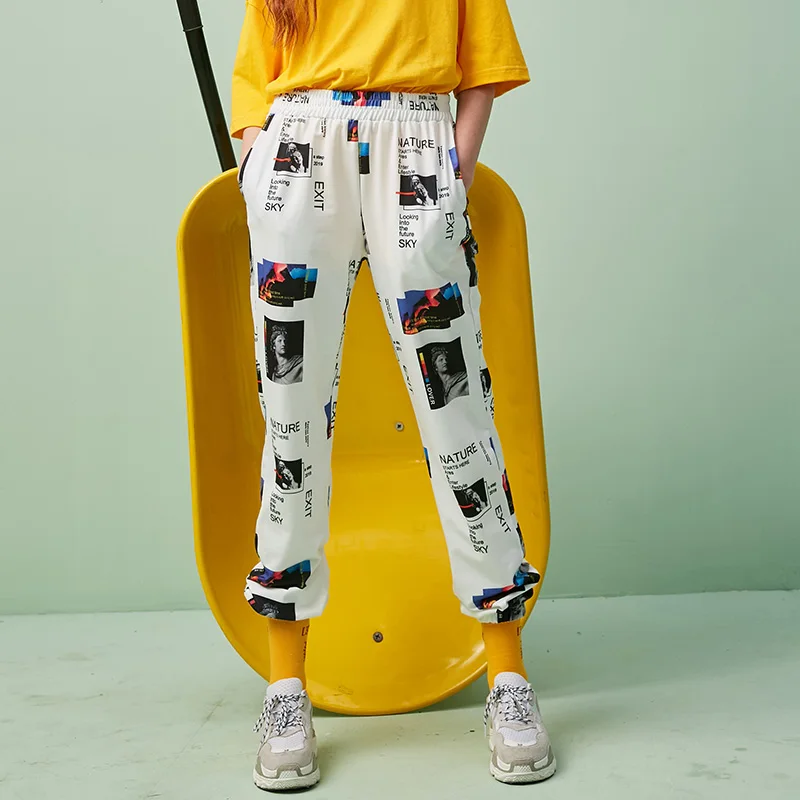 UNIFREE/2019 новые весенние женские штаны для отдыха в стиле хип-хоп-стрит U192P024YY |