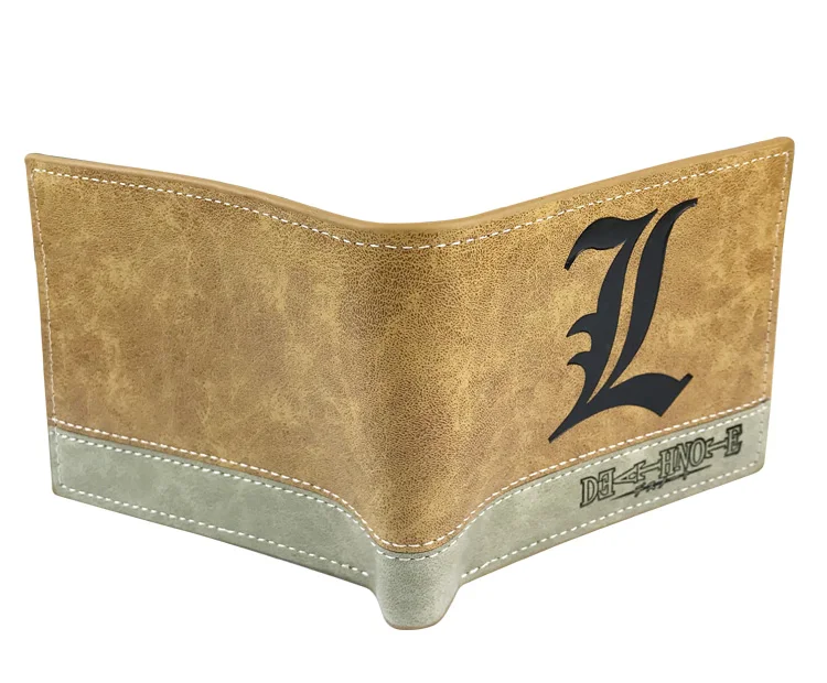 

Death Note Cartoon Anime Men Women Boys Girls Short Leather Bi Fold Wallet Purse Money Holder