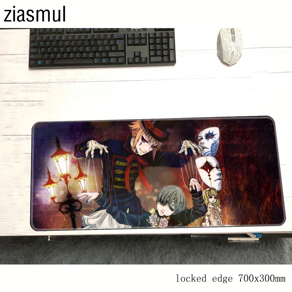 Черный Дворецкий padmouse 700x300x2 мм игровой коврик для мыши силиконовый геймер компьютерный стол индивидуальный коврик notbook mousemate pc