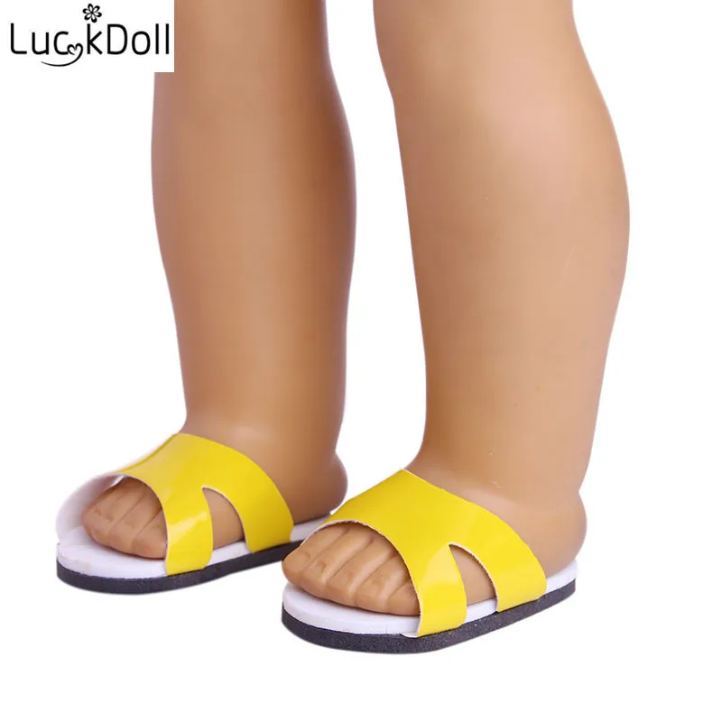 Красочная пляжная обувь Lucky DOLL 18 дюймов американская кукла 43 см аксессуары для