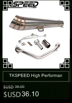 Tkspeed 48.8 мм изменения мотоцикл Выхлопная труба нержавеющая сталь жареные трубки GP выхлопной трубы