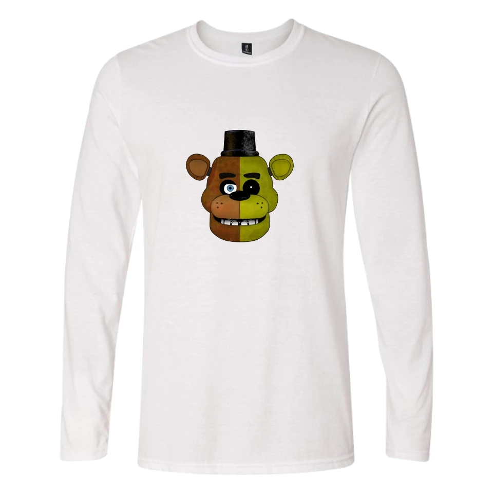 Футболка Fnaf с надписью Five Nights At FNAF для мужчин и женщин рубашка мультяшным