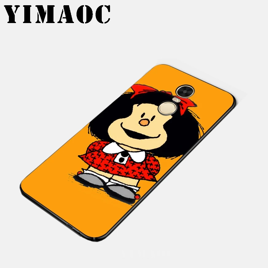 YIMAOC Mafalda классный Мягкий силиконовый чехол для Xiao mi Red 6 Note 4X 4A 5A 5 Plus A1 A2 Pro Lite 8 |