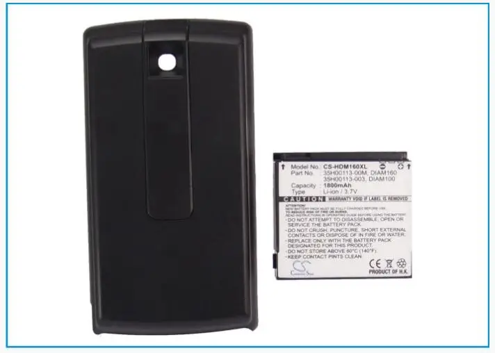 

Cameron Sino 1800mAh battery for HTC Touch Diamond P3051 P3701 P3702 Victor 35H00113-003 DIAM160 for SOFTBANK Touch Diamond