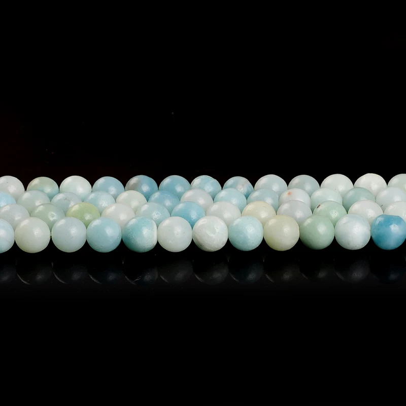 

High quality Natural Stone Amazonite Beads Round Loose strand Beads 4/6/8/10/12mm Jewelry Making Bracelet Diy beads